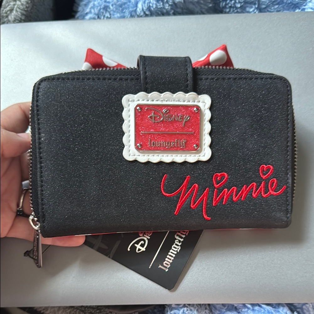 NWT Loungefly Wallet - Disney Minnie Black and Red Wallet